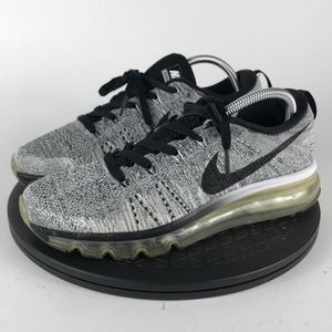 Nike Flyknit Max Oreo White/Black Running Shoes 620659-102 Women’s Size 8.5